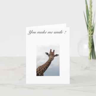 Tarjeta Giraffe