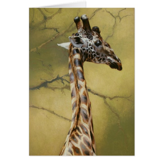 Tarjeta Giraffe Blank de Andrew Denman (Frente)