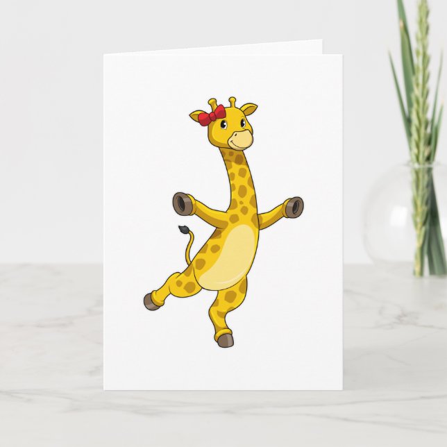 Tarjeta Giraffe con cinta de opciones (Anverso)