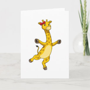 Tarjeta Giraffe con cinta de opciones