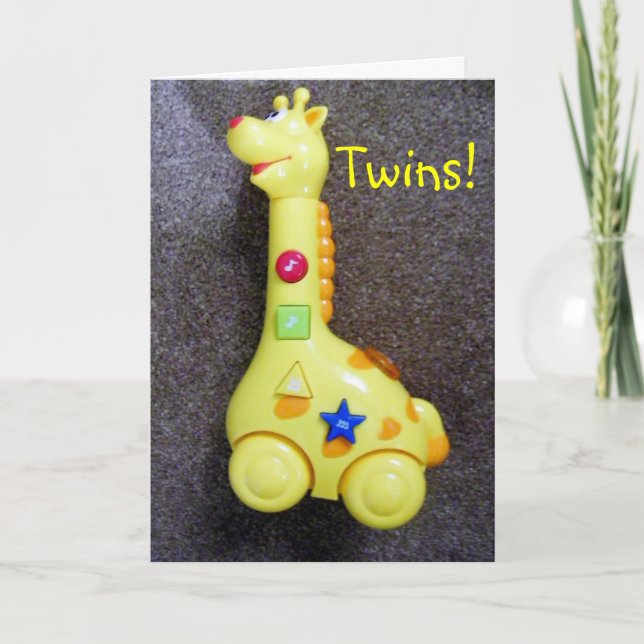 TARJETA GIRAFFE DICE CONGRATOS-GEMAS (Anverso)