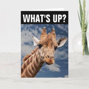TARJETA GIRAFFE GREETING CARD, ¿QUÉ PASA?