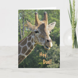 Tarjeta Giraffe Hey Dad