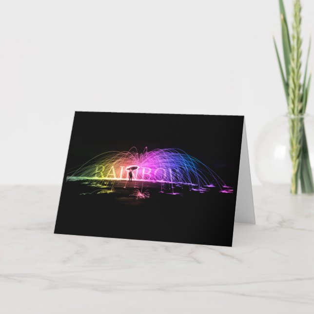 Tarjeta Girando el arcoiris (Anverso)