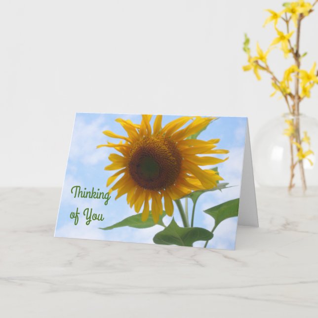 Tarjeta Girasol (flor amarilla)