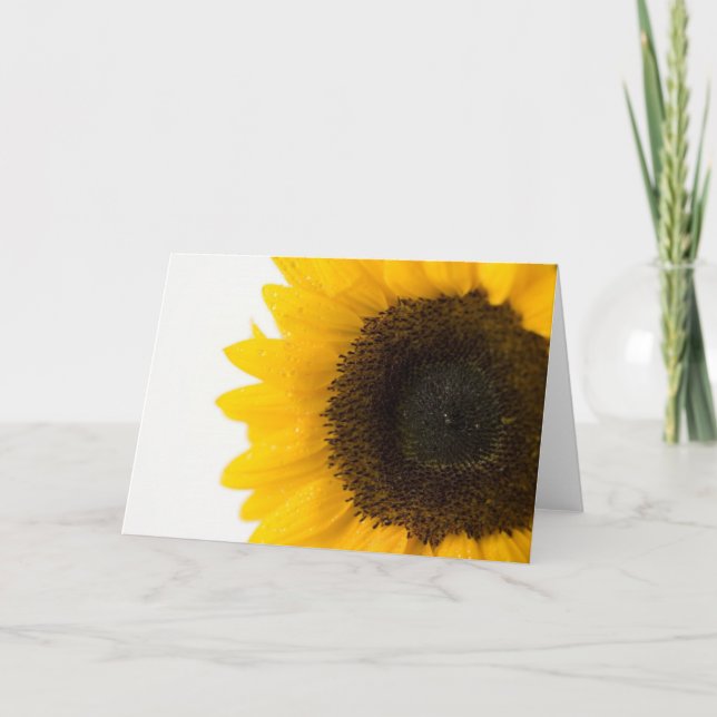 Tarjeta girasol (Anverso)
