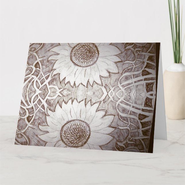 Tarjeta girasol (Anverso)