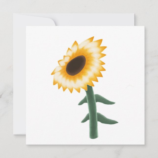 Tarjeta Girasol amarillo (Anverso)