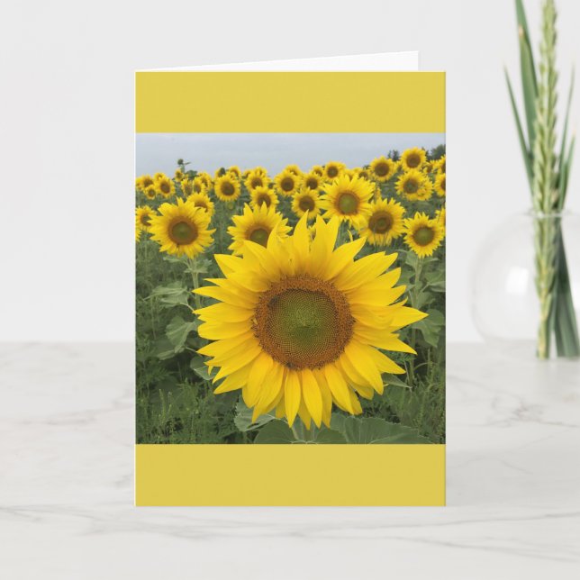 Tarjeta Girasol amarillo (Anverso)