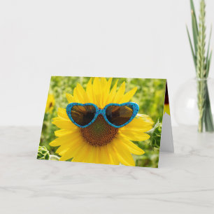Tarjeta Girasol de cumpleaños