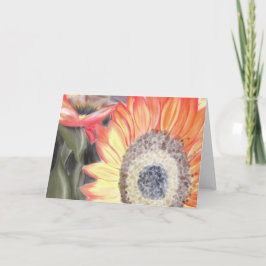 Tarjeta Girasol de la caída