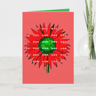 Tarjeta Girasol de Navidad