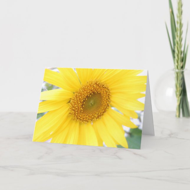 Tarjeta Girasol del Día de la Madre (Anverso)