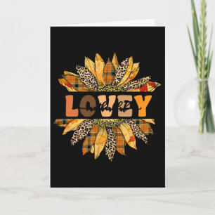 Tarjeta Girasol Leopardo Un Lovey Agradecido Día de Acción