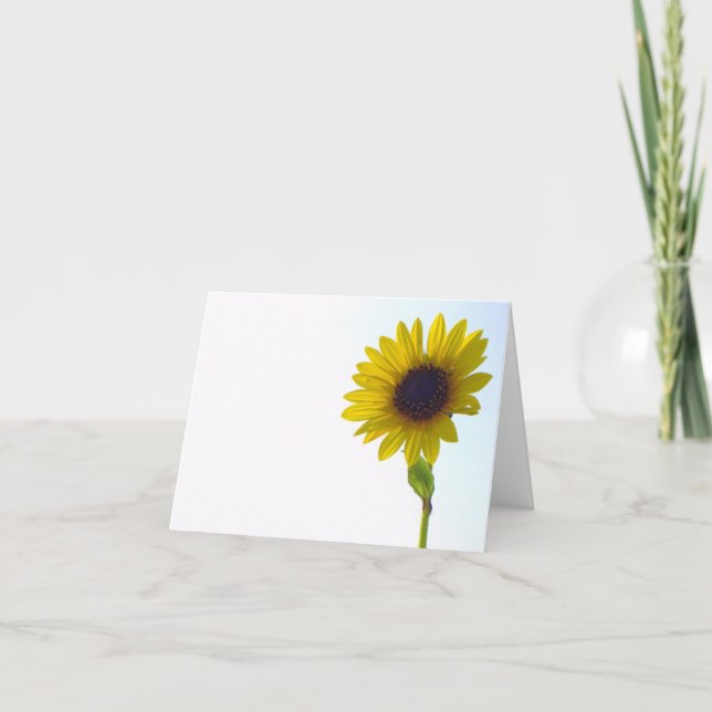 Tarjeta Girasol Notecard (Anverso)