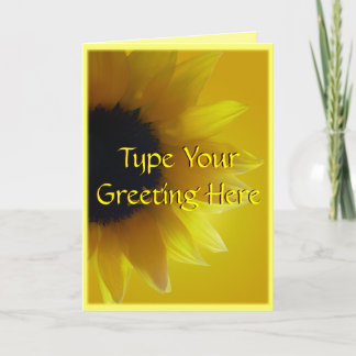 Tarjeta girasol Personalizado de la tarjeta de bie