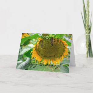 Tarjeta Girasol sonriente