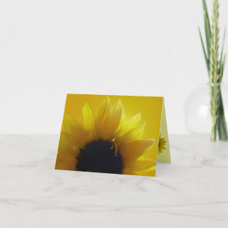 Tarjeta girasol Tarjeta de bienvenida de flor amar