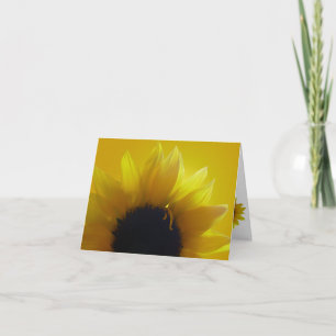 Tarjeta girasol Tarjeta de bienvenida de flor amar