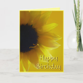 Tarjeta girasol Tarjeta de bienvenida de flor amar