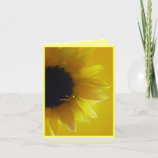 Tarjeta girasol Tarjeta de bienvenida de flores am