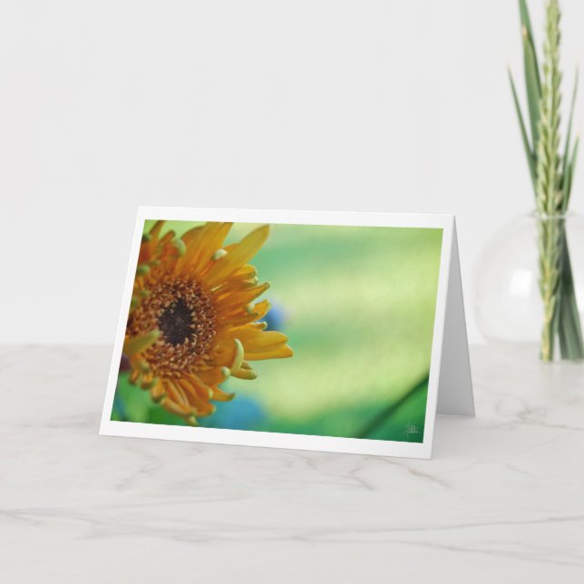 Tarjeta Girasol [Tarjeta de felicitación] (Anverso)