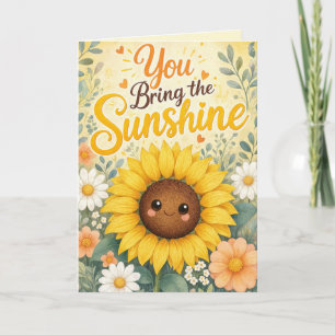 Tarjeta Girasol : Tú Traes la Luz del Sol