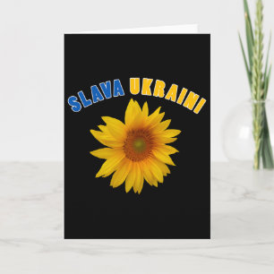 Tarjeta Girasol Ucrania A Slava Ukraini 