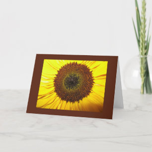 Tarjeta Girasol - vacío por dentro