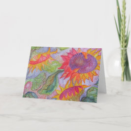 Tarjeta "Girasoles "