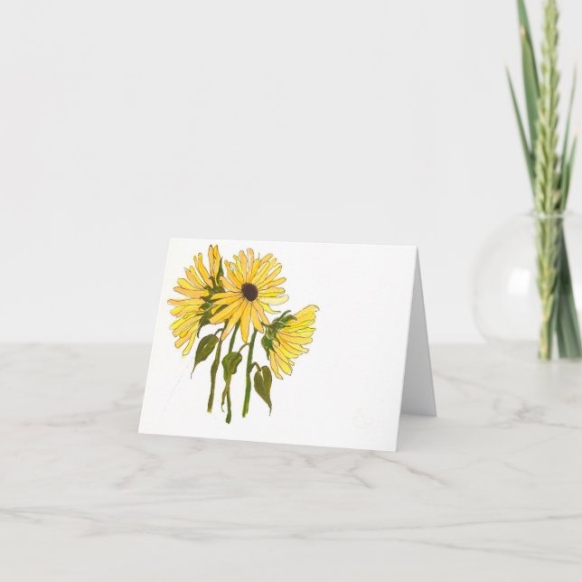 Tarjeta girasoles (Anverso)