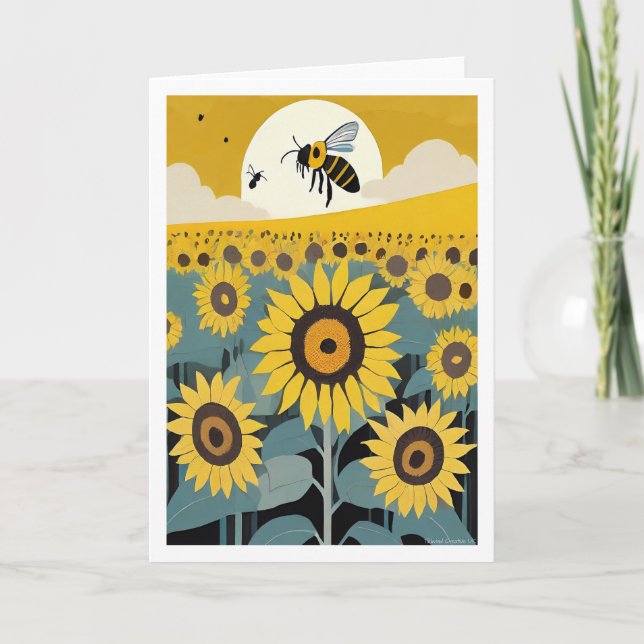 Tarjeta Girasoles (Anverso)