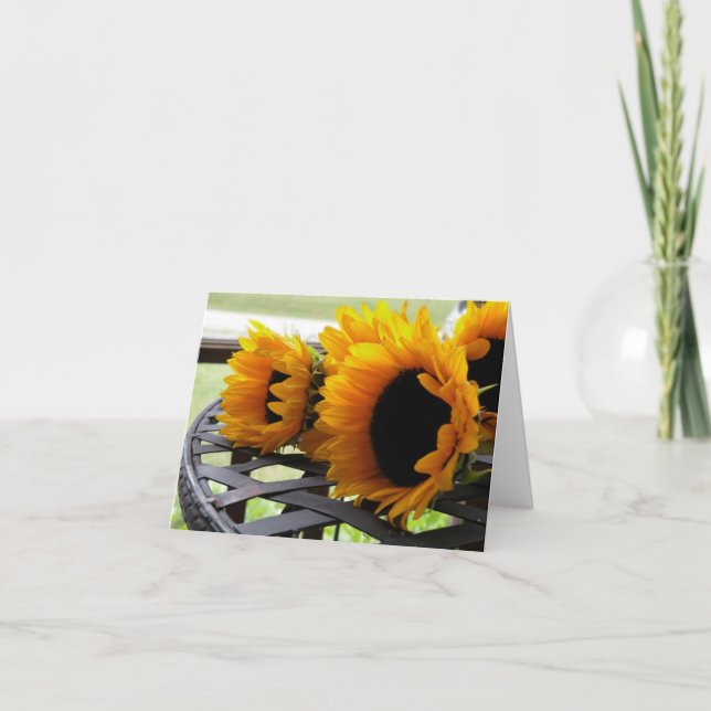 Tarjeta Girasoles (Anverso)