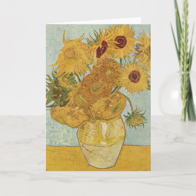 Tarjeta Girasoles (Anverso)