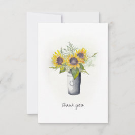 Tarjeta girasoles acuáticos gracias