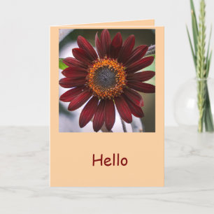 Tarjeta Girasoles de otoño