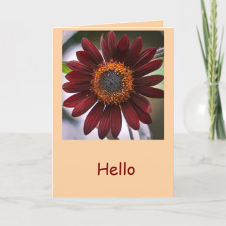 Tarjeta Girasoles de otoño