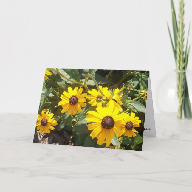 Tarjeta Girasoles Notecard (Anverso)