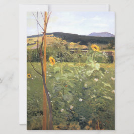 Tarjeta Girasoles (por Jacek Malczewski)