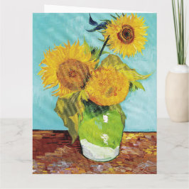 Tarjeta Girasoles Vincent van Gogh  