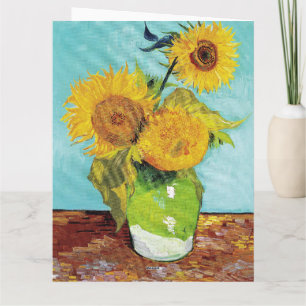 Tarjeta Girasoles Vincent van Gogh