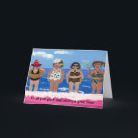 Tarjeta Girlfriend<br><div class="desc">Tarjeta divertida para alguien que no está donde quiere estar en su cumpleaños. Añadir o editar el texto para sus propias ideas para esta tarjeta. Genial para los gorras rojos, fiestas del crimen o una novia que se aleja. Divertirse.</div>