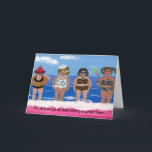 Tarjeta Girlfriend<br><div class="desc">Tarjeta divertida para alguien que no está donde quiere estar en su cumpleaños.  Añadir o editar el texto para sus propias ideas para esta tarjeta.  Genial para los gorras rojos,  fiestas del crimen o una novia que se aleja.  Divertirse.</div>