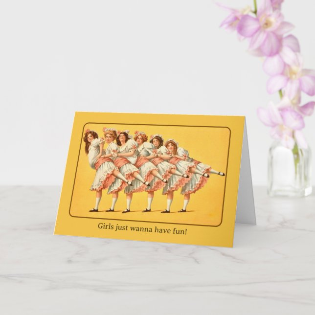 Tarjeta Girls Wanna Have Fun (Orquídea)