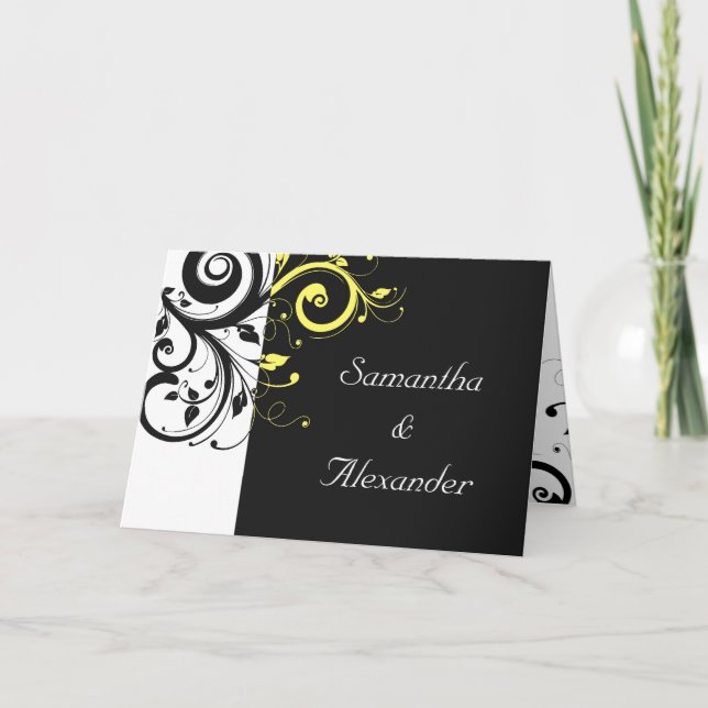 Tarjeta Giro inverso negro y amarillo (Anverso)