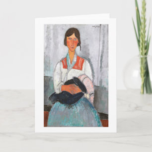 Tarjeta Gitana con bebé, Modigliani