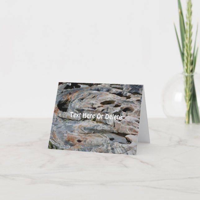 Tarjeta Glacial Potholes Nature Personalized Note  (Anverso)