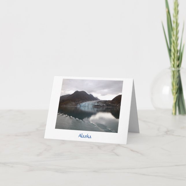 Tarjeta Glaciar Alaska (Anverso)