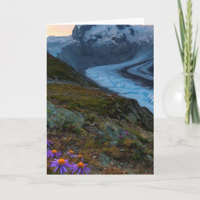 Tarjeta Glaciar el | Suiza de Monte Rosa (Anverso)