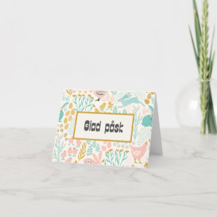 Tarjeta Glad Påsk, Pascua Feliz Sueca